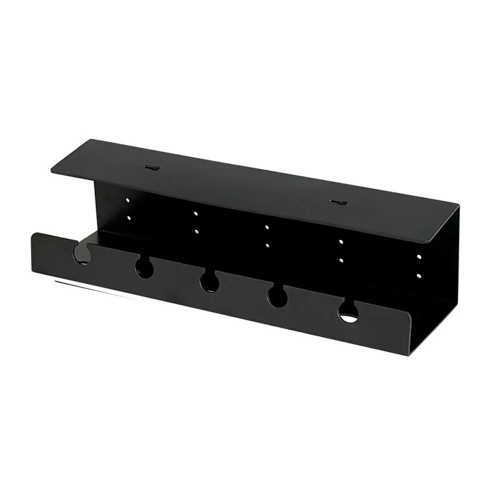 Desk Cable Management Tray Under Desk Sturdy Ps Build Large Capacity for Adapters Patch Boards Cables Cord Organizer Tray