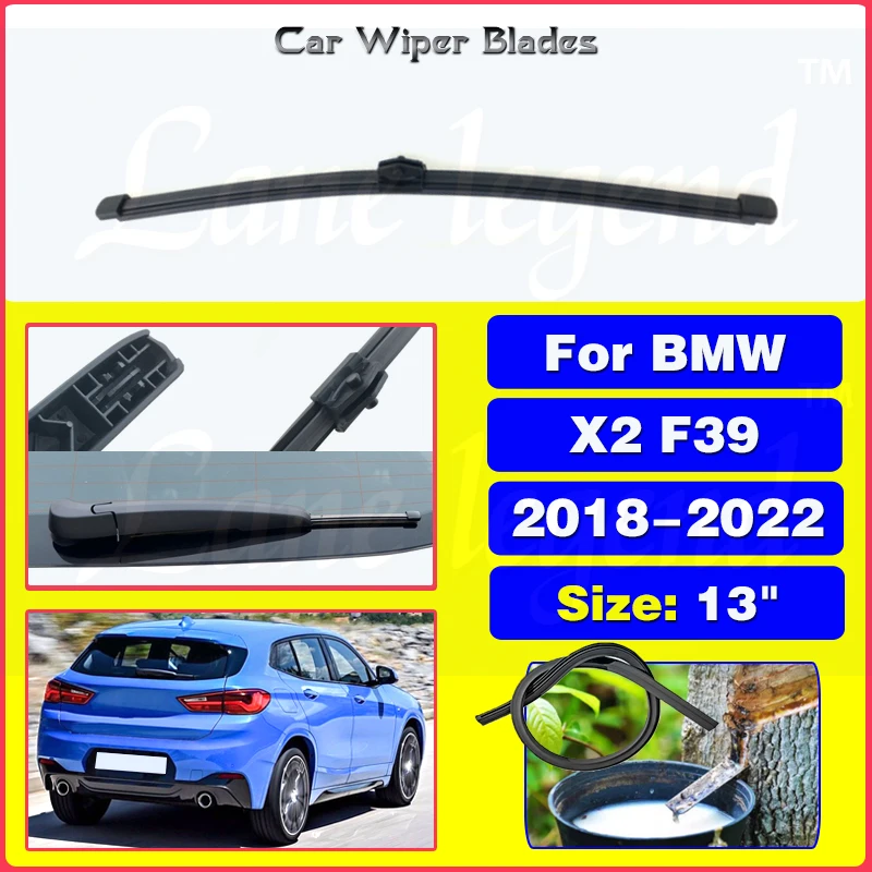 

13" Rear Windshield Windscreen Washer Wiper Blade For BMW X2 F39 2018 2019 2020 2021 2022 Car Accessories Accsesories