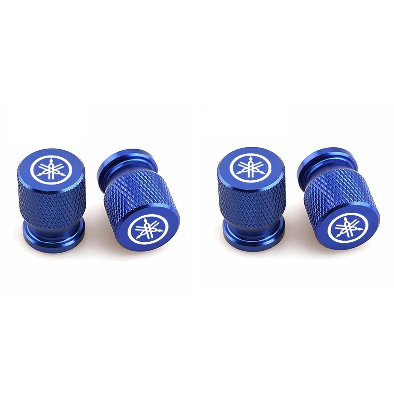 4pcs Motorcycle Car Styling Wheel Tire Valves Caps For Yamaha R1 R3 R25 Mt-09 Mt07 Fazer Fz6 Xj6 R15 TMAX YS125 XTZ125 IB E8 Rxv