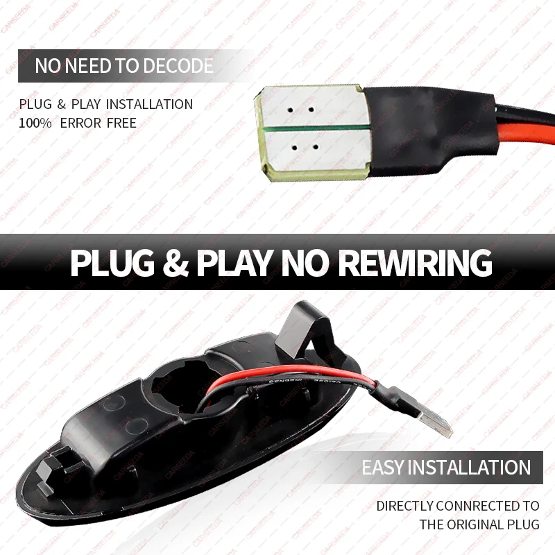 أضواء العلامات الجانبية الديناميكية LED لمازدا 626 فولت محطة عربة MPV II تحية SUV Xedos 6 9 Protege سيدان B2500 بيك اب 5 هاتشباك