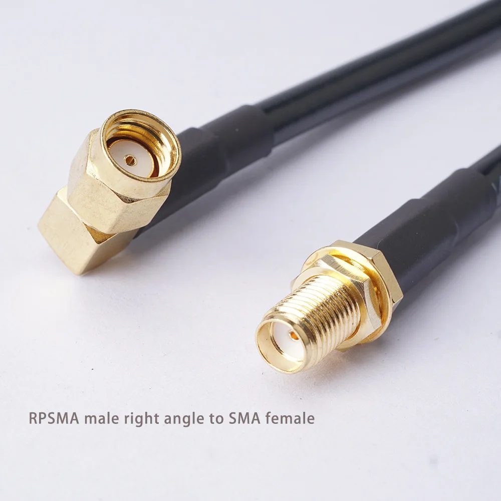 

5pcs SMA Male to SMA Female RG58 Copper Core Cable 50cm Length Customizable RPSMA Coaxial RF Connector