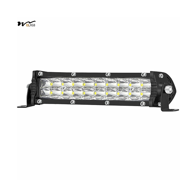 

7-дюймовая тонкая светодиодная панель для грузовика 10-60 В Светодиодная вспомогательная противотуманная фара для внедорожного вождения 60 Вт 6000 лм Водонепроницаемая световая панель