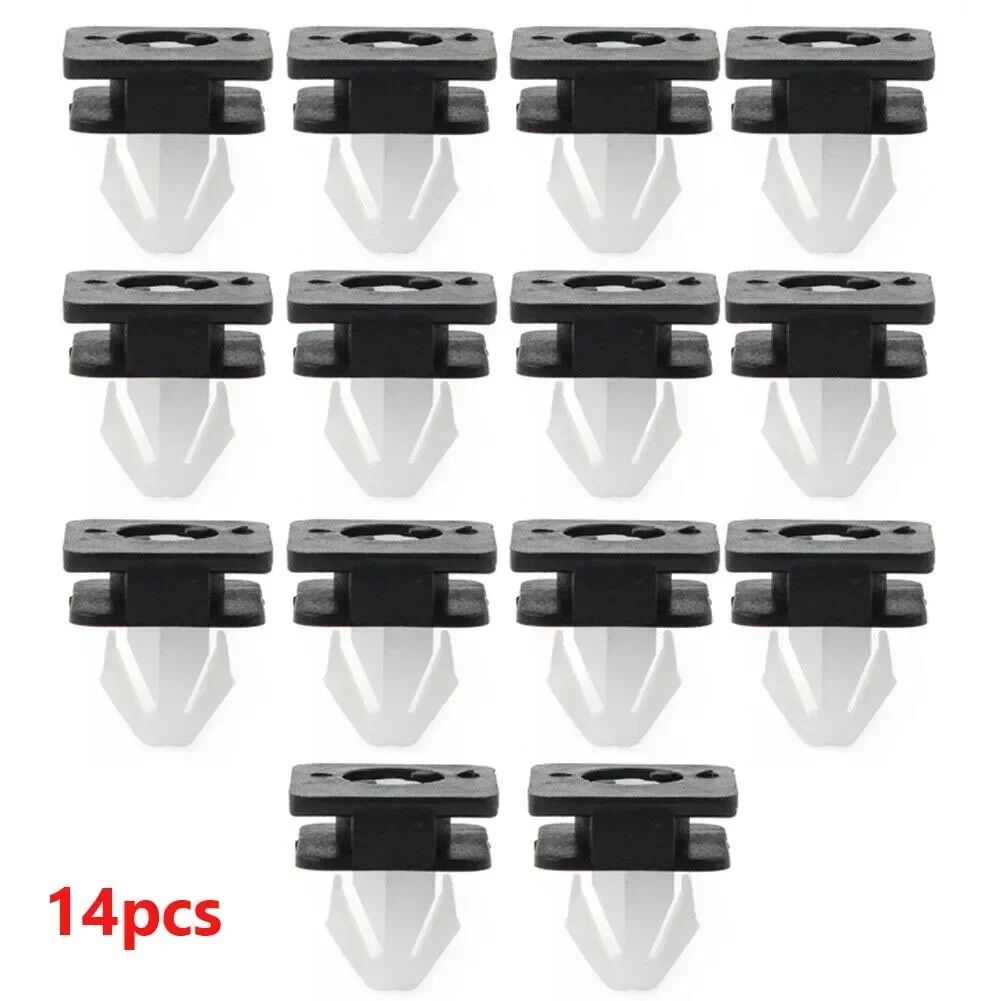 14X A Pillar Trim Front Windshield Molding Clips Plastic Door Panel Clips W/ Seal Ring For Ford For Explorer 2011-2019