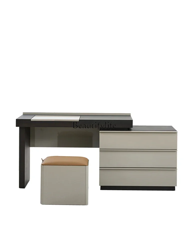 

Italian minimalist dresser, bedroom storage chest integrated high-end makeup table