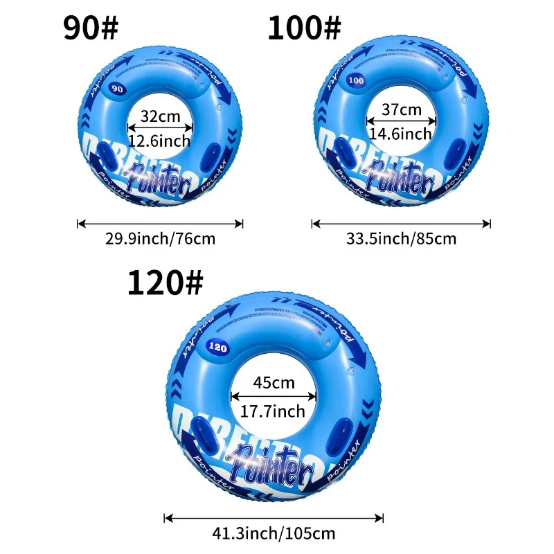 Adult Double Airbag Inflatable Swimming Rings, Beach Play Toys, Upgraded Thickened Handle Design, Ideal For Pool Floating