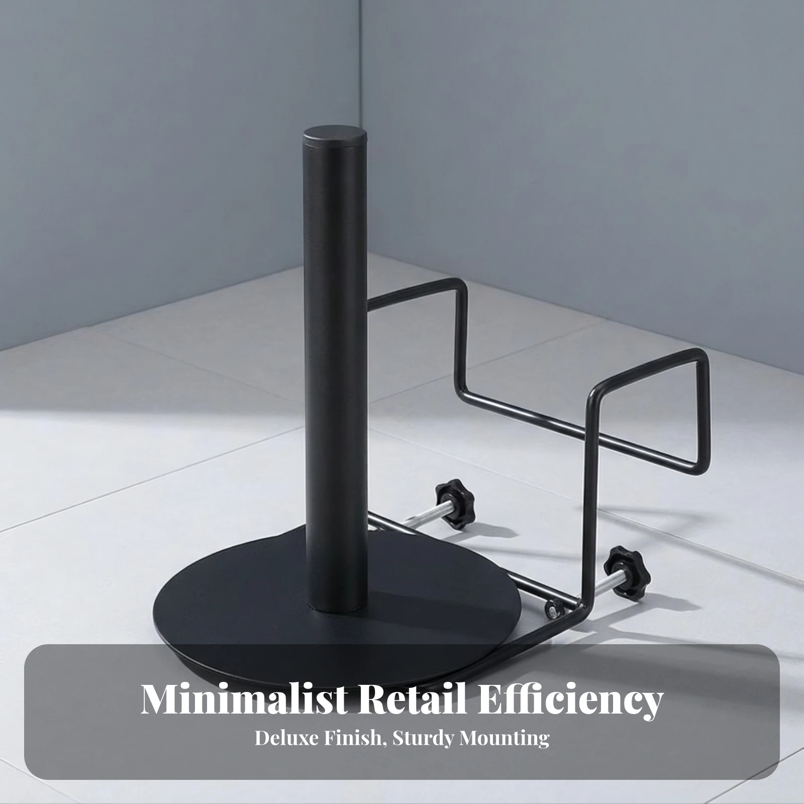 Roll-Bag Holder Bracket Easy to Install Hanging Roll-Bag Holder Sturdy Metal for Supermarkets, Produce Counters, Checkout Lanes