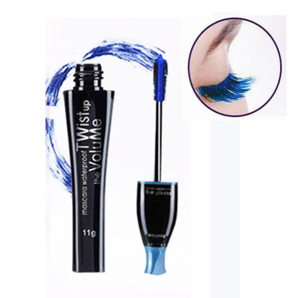 Makeup Waterproof Long Volume Mascara Lasting Waterproof Purple Blue Brown Black Mascara Cosmetic Thick Curling