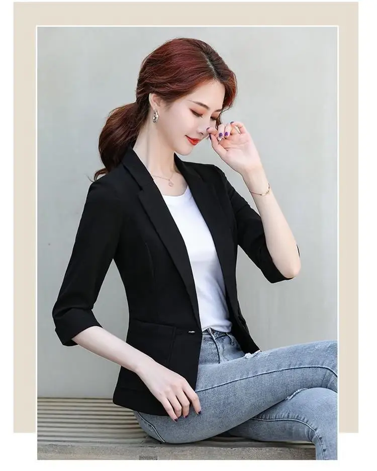 Blazer femme jambe droite costume ventre pétale Ulzzang Baggy jeune asymétrie bases impression avancé plus mince déesse Dopamine