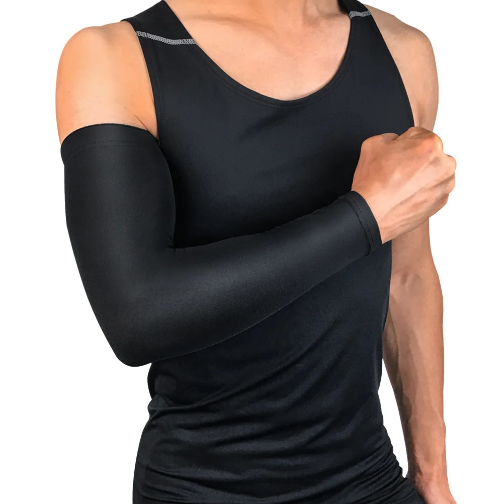 

2pcs Thermal Elbow Guard Warm Arm Support Band For Sports Protection Winter Warmth Reusable Elastic Arm Sleeves