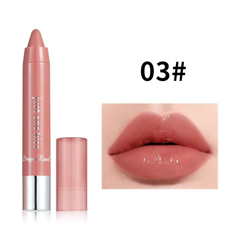 Smooth Moisturizing Lipstick Crayon No Fade Non-stick Lip Stick Waterproof Sweat Proof Lip Liner Woman