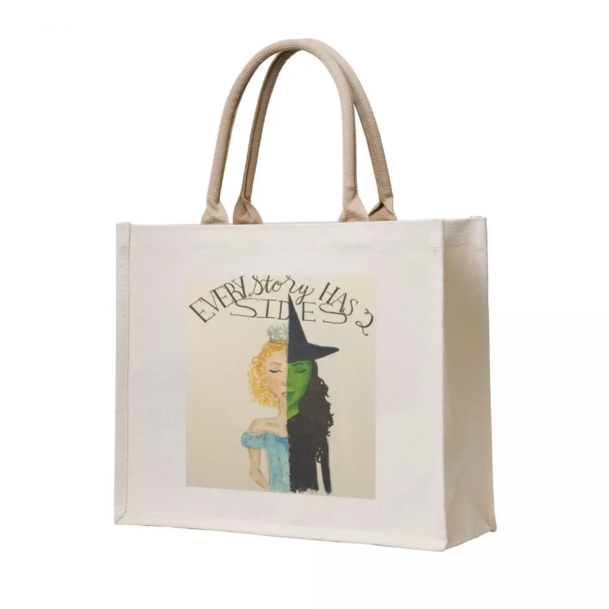 

Every Story Has 2 Sides Tote Bag Women's bags woman shopping bag Canvas bag