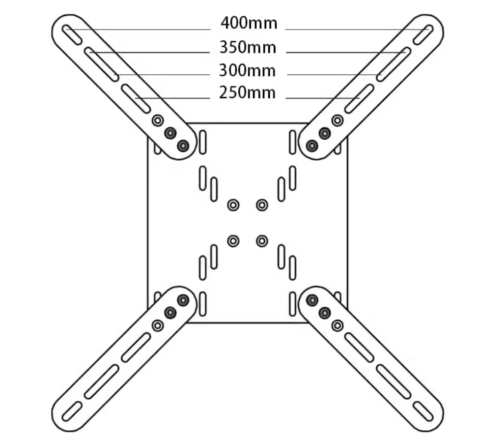 Aluminiumprofil Diy Single Monitor Mount Art VESA Board Big Screen Hanger TV Monitor Ständer für Sim Rig Racing Cockpit Simulator