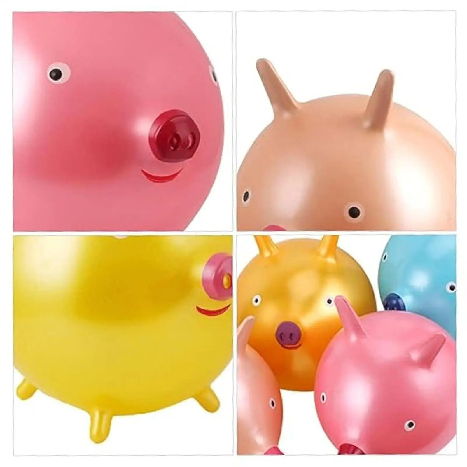 Bolas saltitantes para crianças dos desenhos animados animal orelha design pv brinquedo ao ar livre bola saltitante sensorial para 4 crianças meninos meninas crianças escola em casa