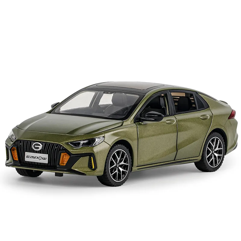 1: 24 Shadow Leopard simulation alloy car model, sound, light, feedback steering, shock absorption, third gear children's toy