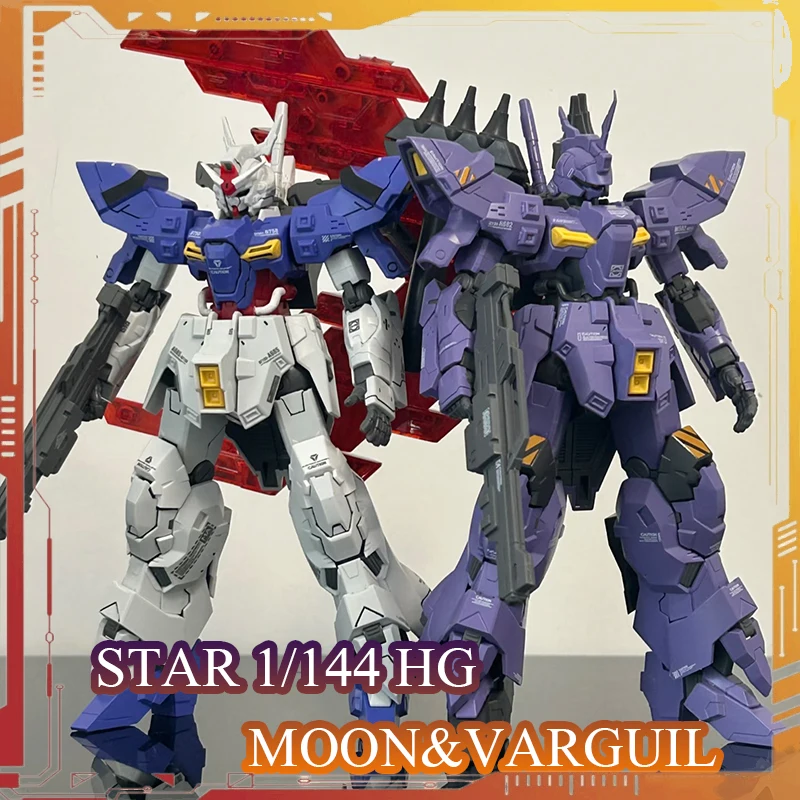 Figurki akcji Star KO HG Varguil Moon Fighter AMS-123X w skali 1/144, model do składania, dekoracja, figurka anime z Księżyca, prezent urodzinowy
