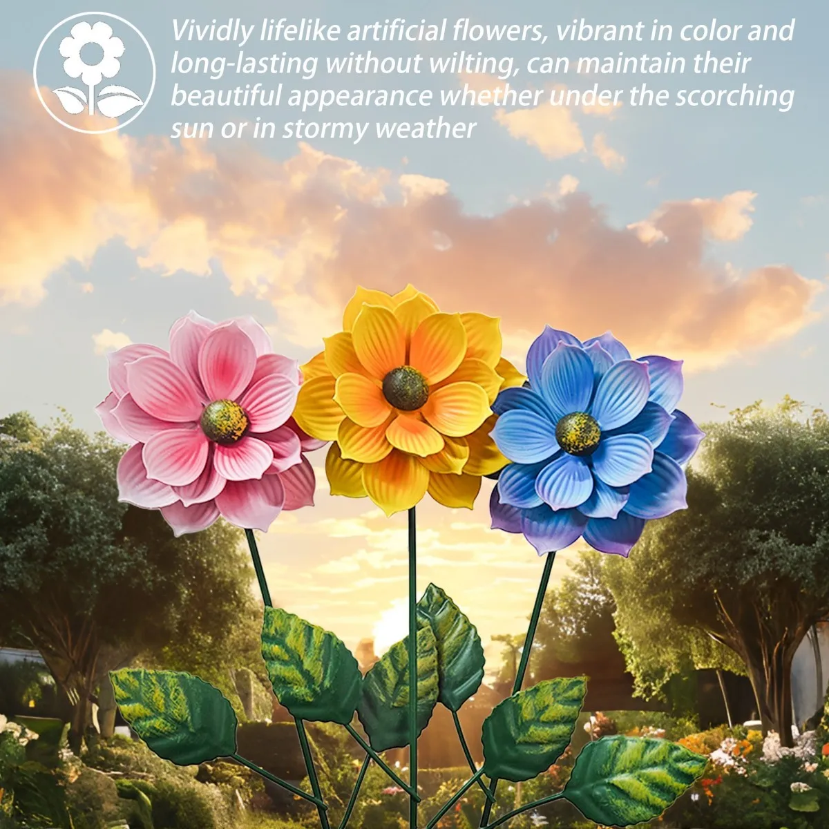 

Металлические садовые колья для цветов на открытом воздухе, садовые подарки для мамы, бабушкины, жены, украшения для двора, уличного газона, крыльца, дорожки