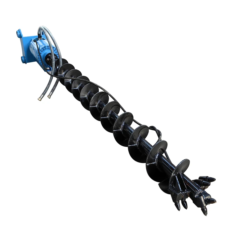 #Excavator spiral drill bit hydraulic drilling rig accessory , high-efficiency drilling and pile driving tool