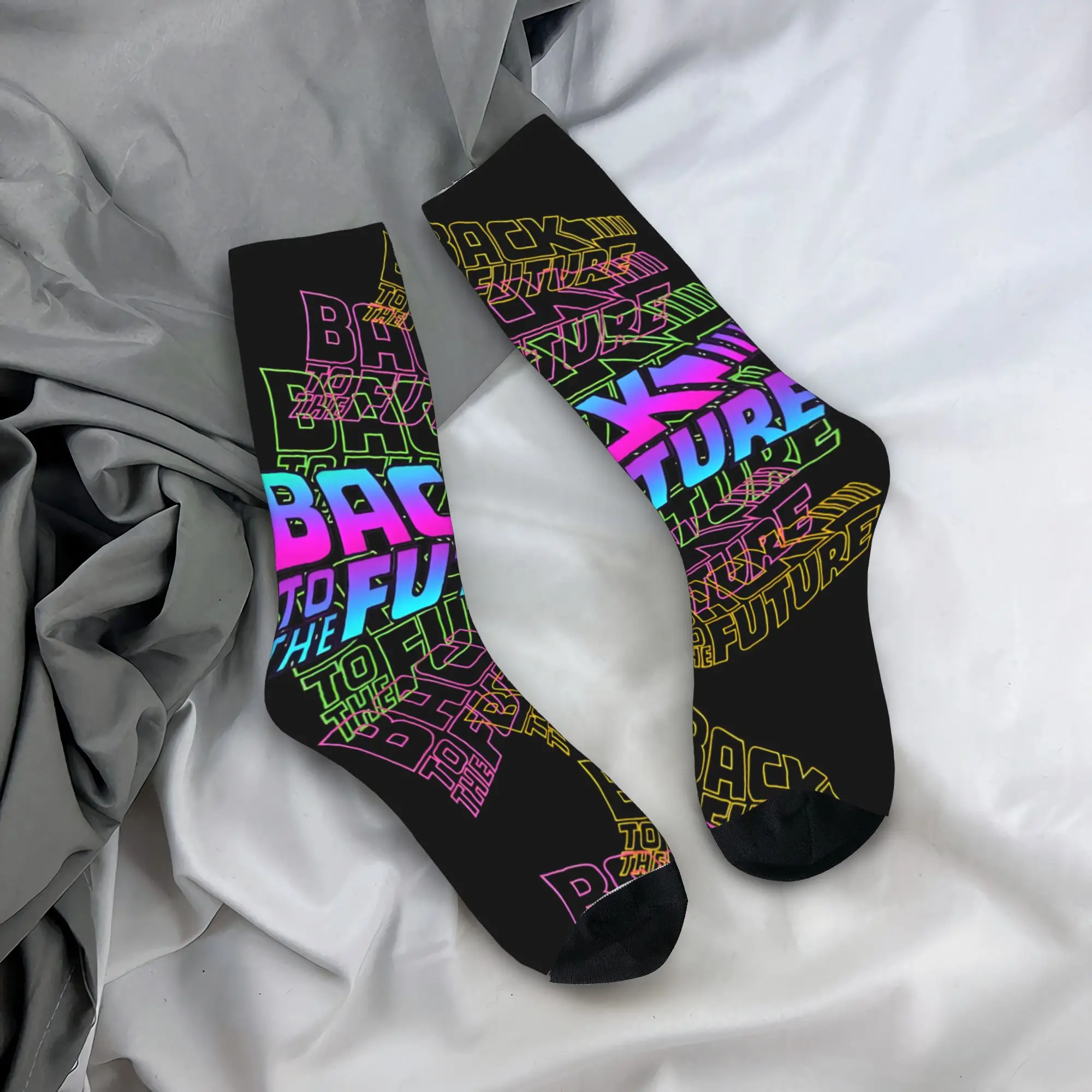 مخصص متعة الرجال العودة إلى المستقبل الكرتون Mangas اللباس الجوارب للجنسين تنفس الدافئة 3D الطباعة طاقم الجوارب