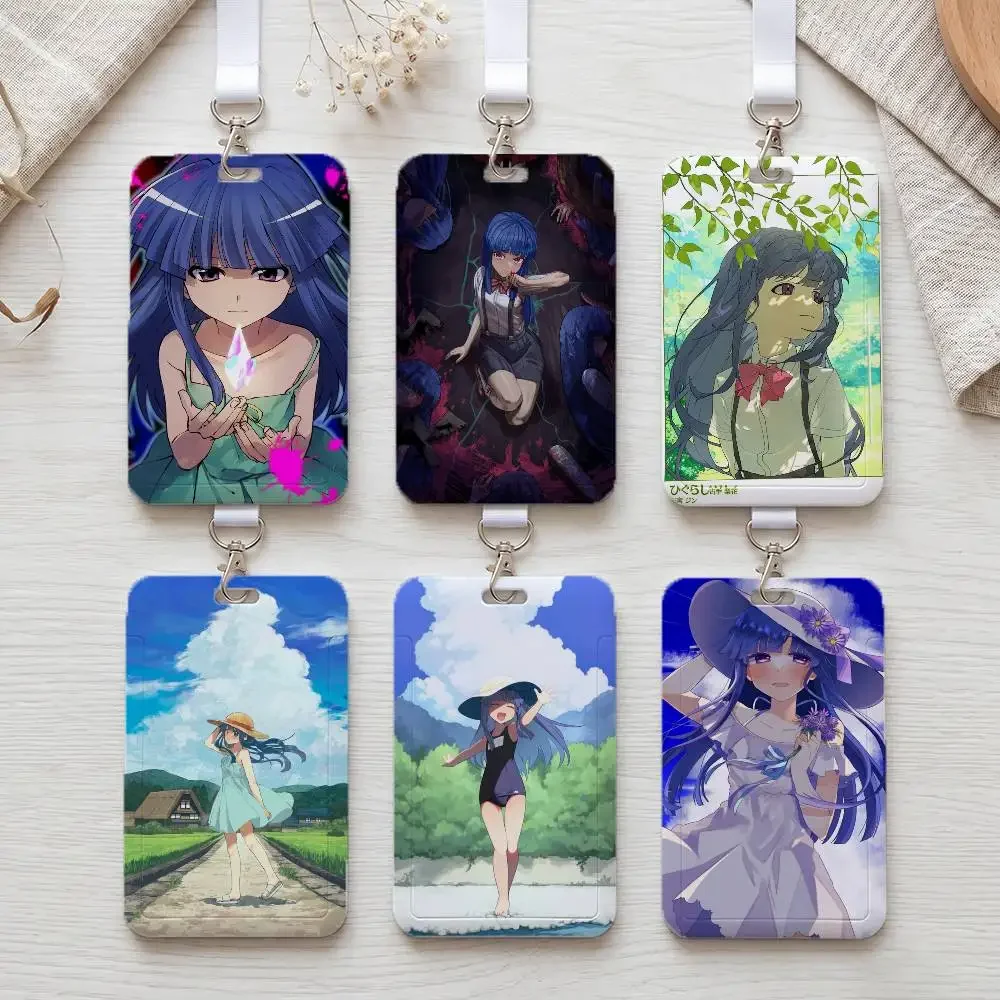Anime F-Furude R-Rika - Portatarjetas de identificación de moda, protector de tarjetas de trabajo