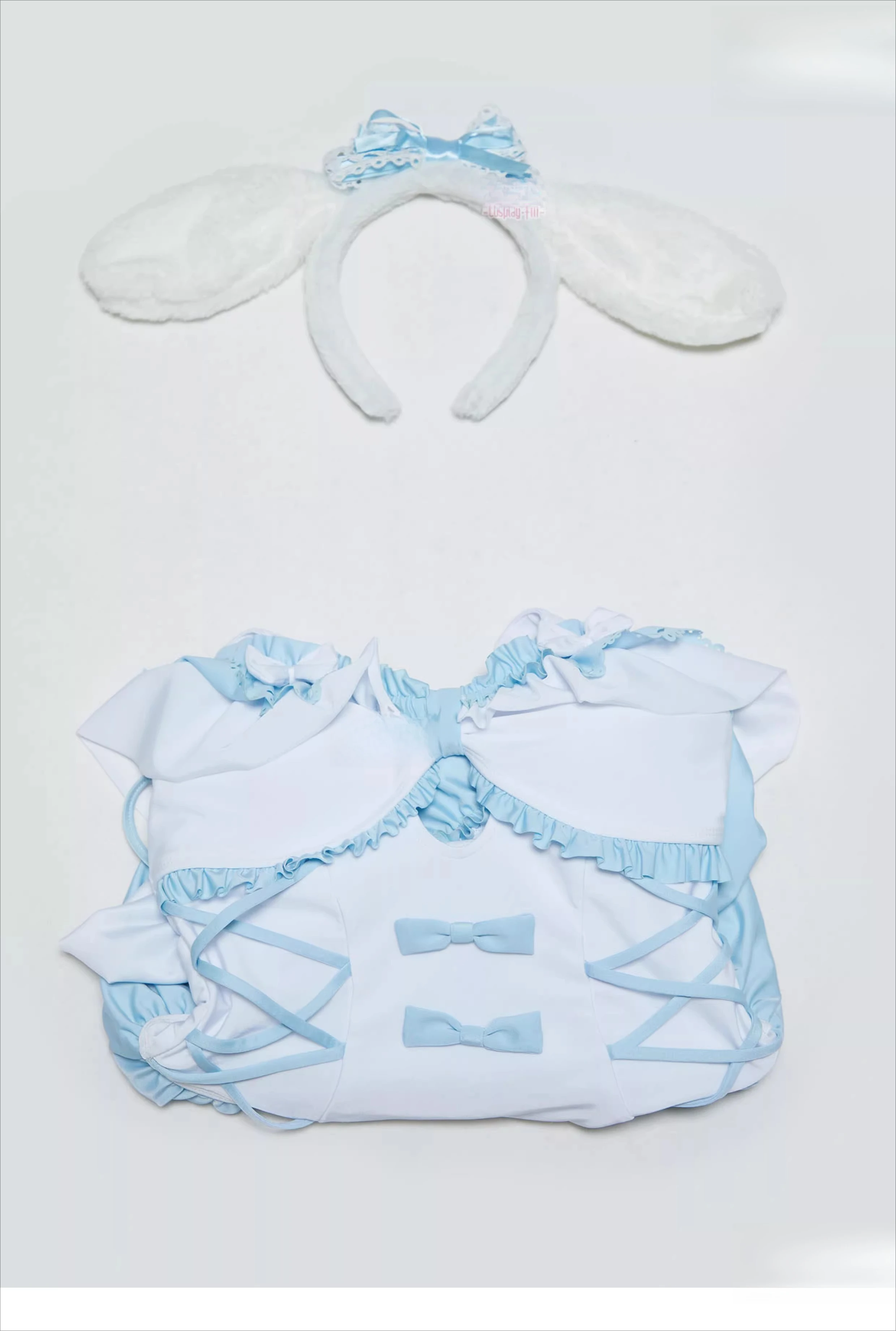 Cinnamoroll cosplay costume Cute Girl Modest One-Piece Swimsuit with Removable Padding for Hot Spring  Swimming HCos