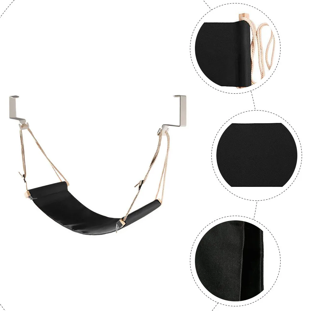 

Foot Hammock Under Desk Footrest Adjustable Hanging Footrest for Office Feet Support Foot Hammock