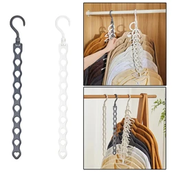 Space Saving Magic Hangers Sturdy Plastic Holder Heavy Clothes Organizer For Dorms Apartments Small Closet 1PC