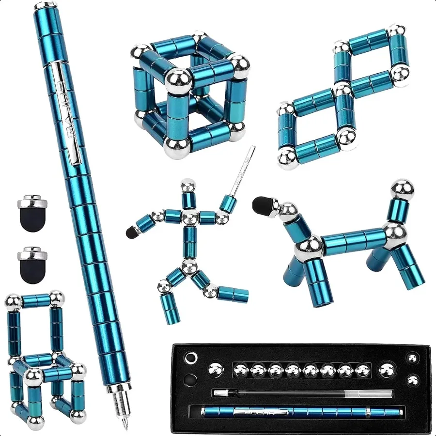 

Ручка-непоседа, крутые игрушки, ручка Decomprion, магнитная металлическая ручка, настольные игрушки, многофункциональная деформируемая ручка для письма, корзина, набивки гаджетов