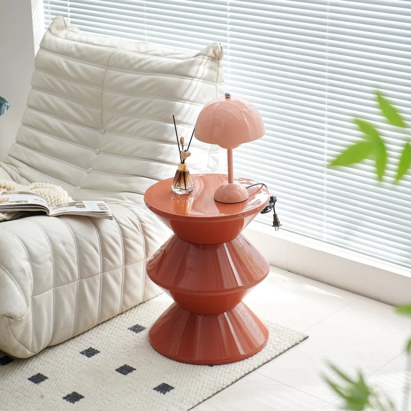#Acrylic Plastic Side Table Decoration Modern Nordic Unique Small Mini Coffee Table Cute Cheap Mesas Bajas Living Room Furniture