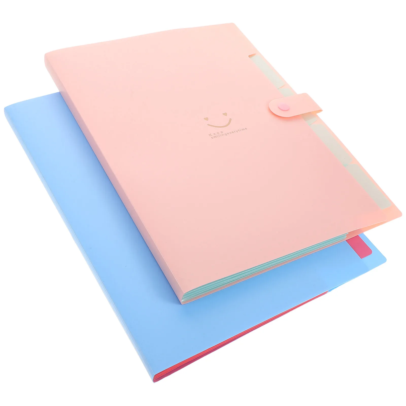 

2Pcs Plastic Document Folder File Organizer Multilayer Holder Large Capacity for Office School Document Organizer Folder