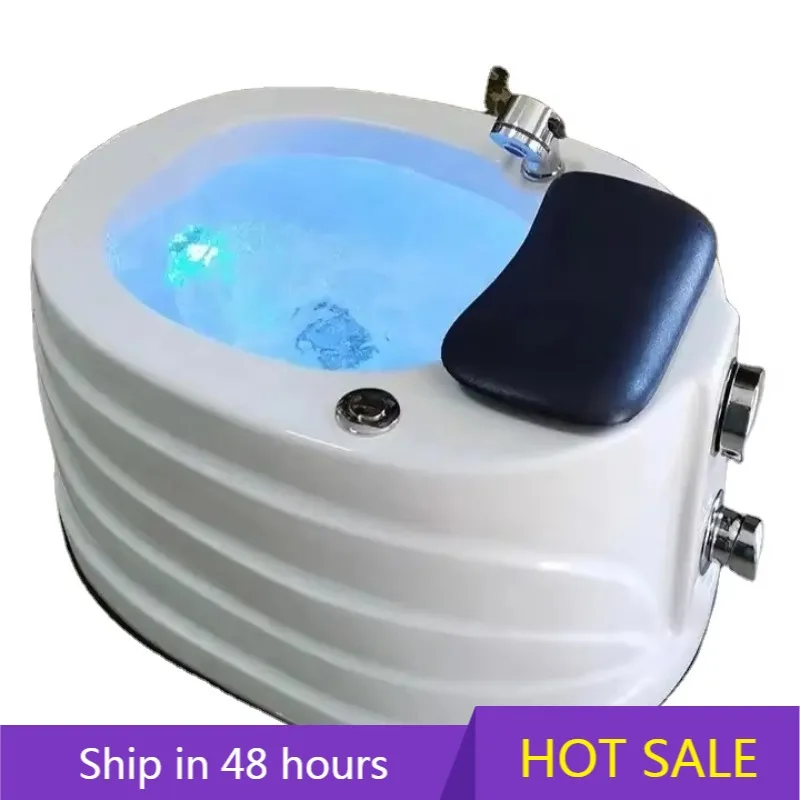 

YTYIN Салон красоты Ванна для ног Массаж со светом для серфинга Чаша для педикюра Спа-массажная раковина для ног с дренажным отверстием