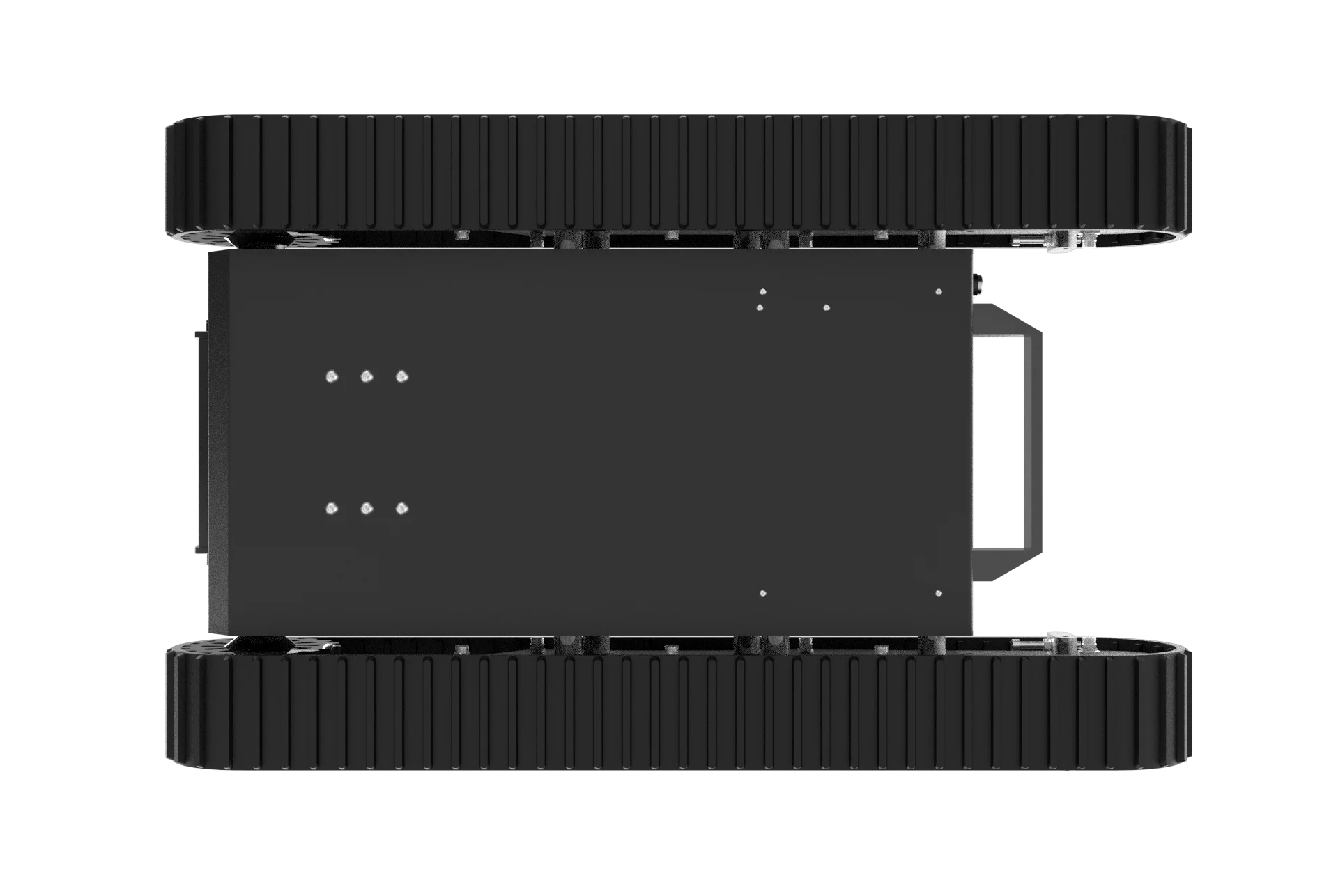 Small reconnaissance light all-terrain tracked robot chassis