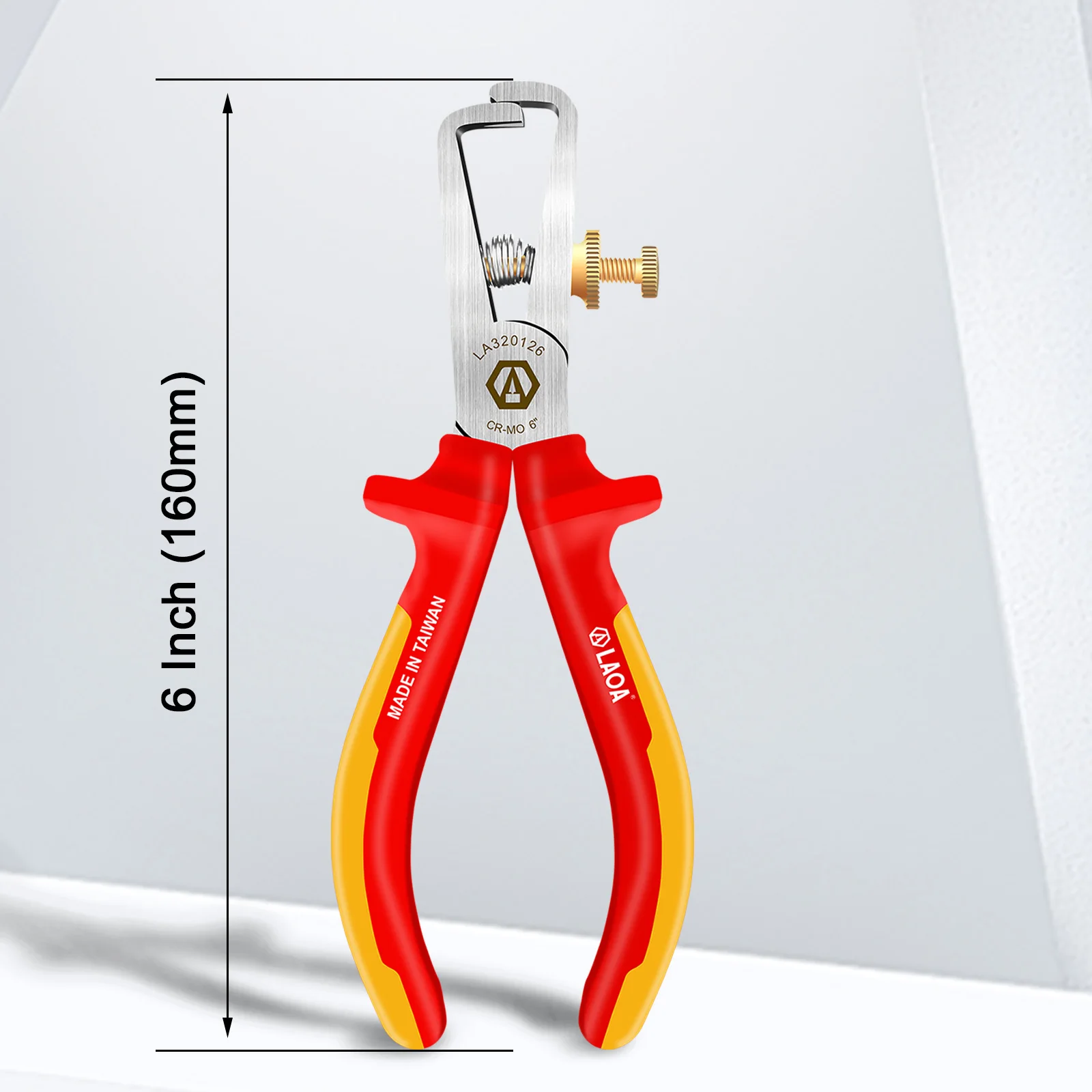 LAOA VDE Wire Stripper 6 Inch Flat Nose Pliers 1000V Insulated High Temperature High Pressure Resistance