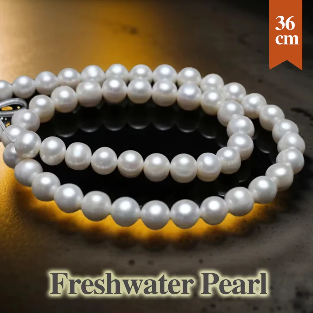Real AAAAA Natural Freshwater Pearl Beads Round Pearl Loose Spacer Beaded for Making Jewelry Necklace Bracelet Earrings 5-10mm