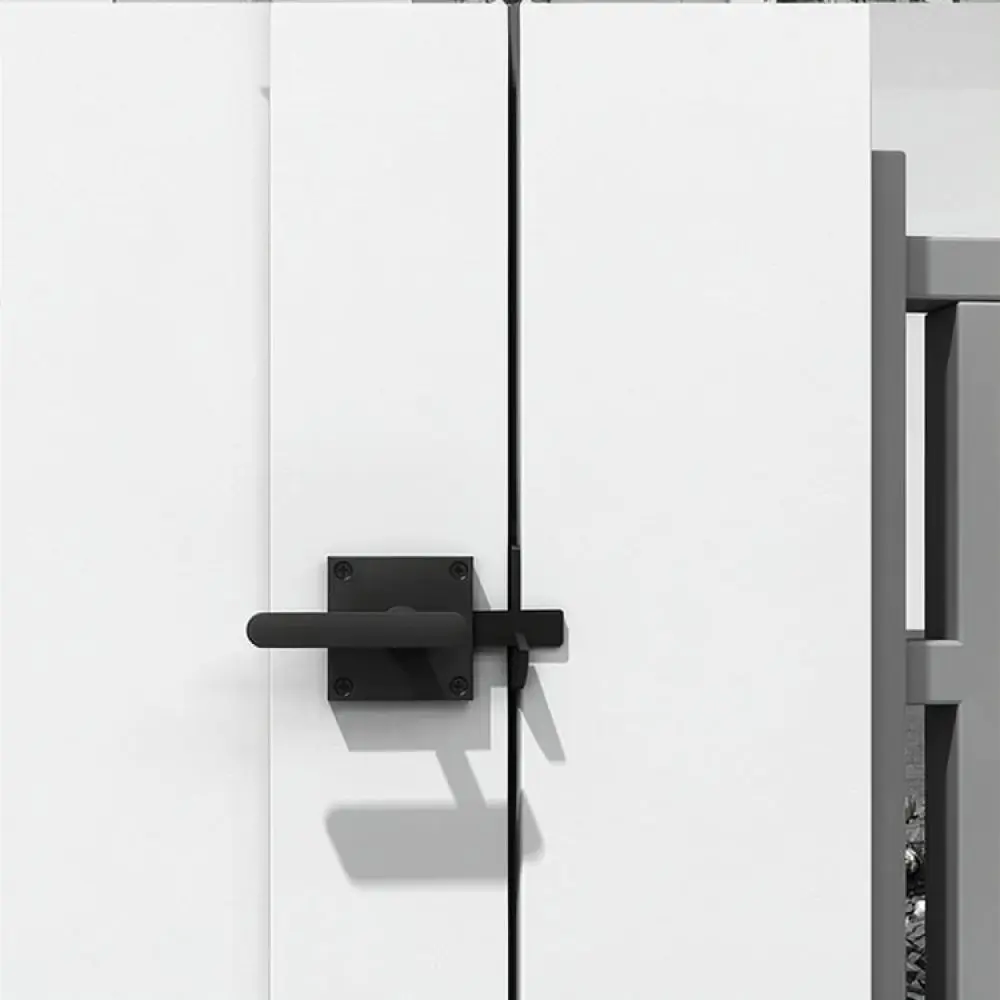 Heavy Duty Barn Door Latch Double Sided Aluminum Handle Pull Hardware For Wooden Gates Exterior Fence Security Lock