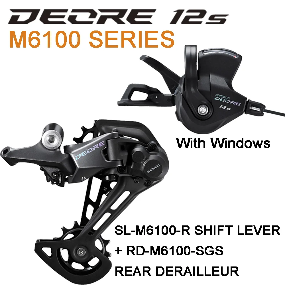 

DEORE M6100 Groupset SL-M6100-R SHIFT LEVER RD-M6100-SGS REAR DERAILLEUR MTB DEORE 12-SPEED SL+RD M6100 Groupset Bike Accessorie