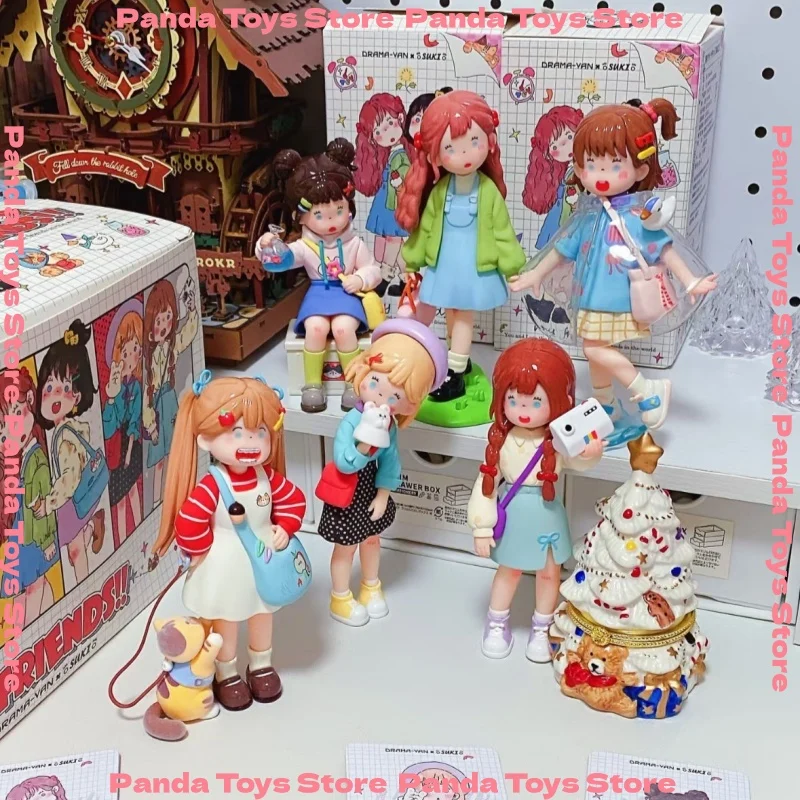 

In Stock Suki My Friends Series Blind Box Trendy Anime Cute Model Figurine Doll Collection Home Decoration Gk Children'S Gift