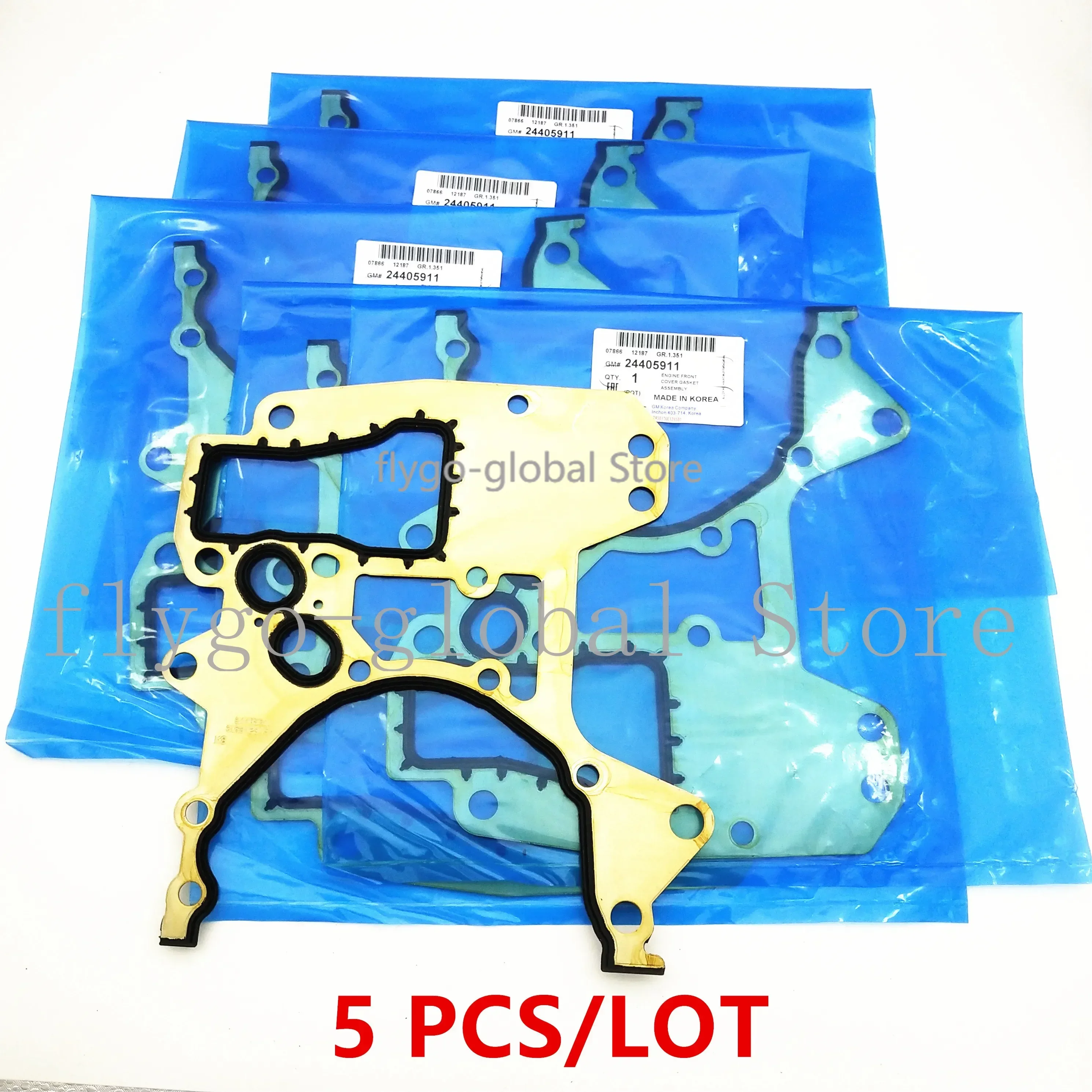 5PCS Original Engine Timing Cover Gasket For Chevolet Cruze Sonic Aveo Pontiac G3 Opel Astra 1.6L/1.8L engine  24405911