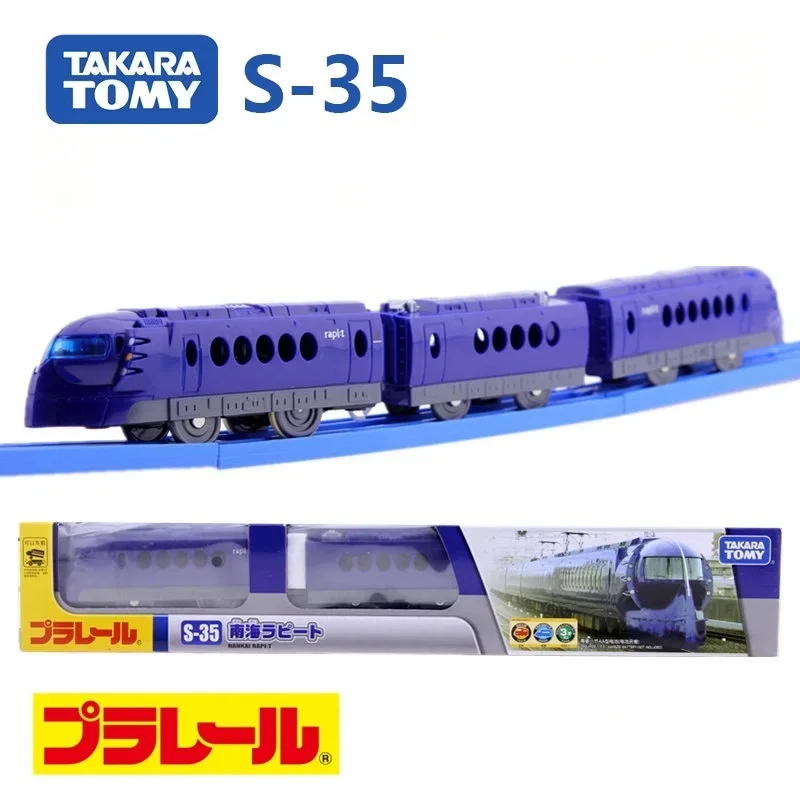 TAKARA TOMY TOMICA Shinkansen High speed train Puleru Road S-35 Nanhai Rapit train, a rail train toy for children aged 2 to 4.