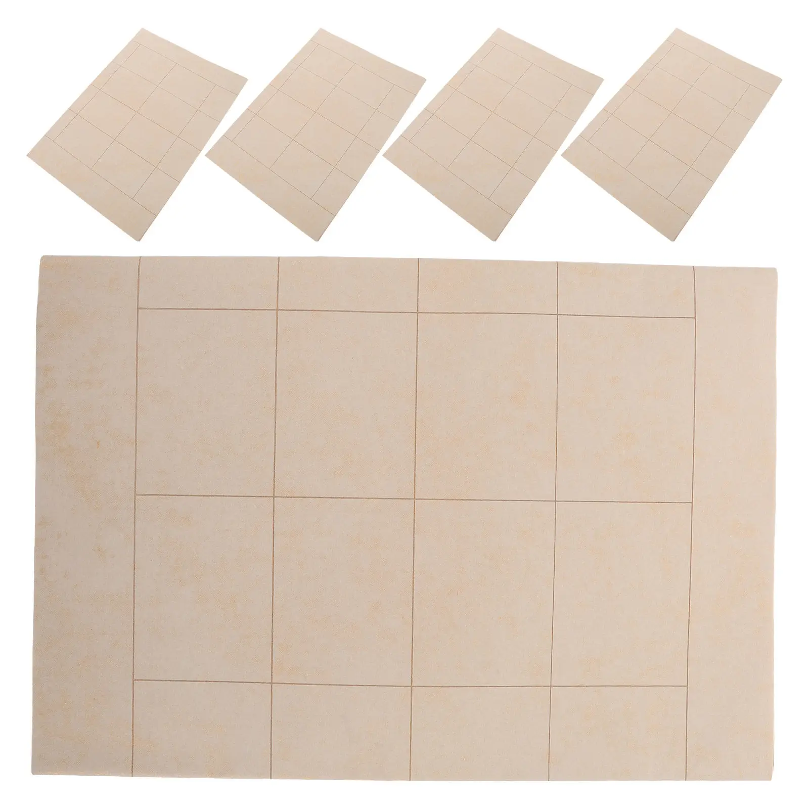 

5 листов бумаги для китайской каллиграфии с сеткой, высококачественная бумага Xuan для письма мелкими иероглифами, гладкая, с тонкой текстурой