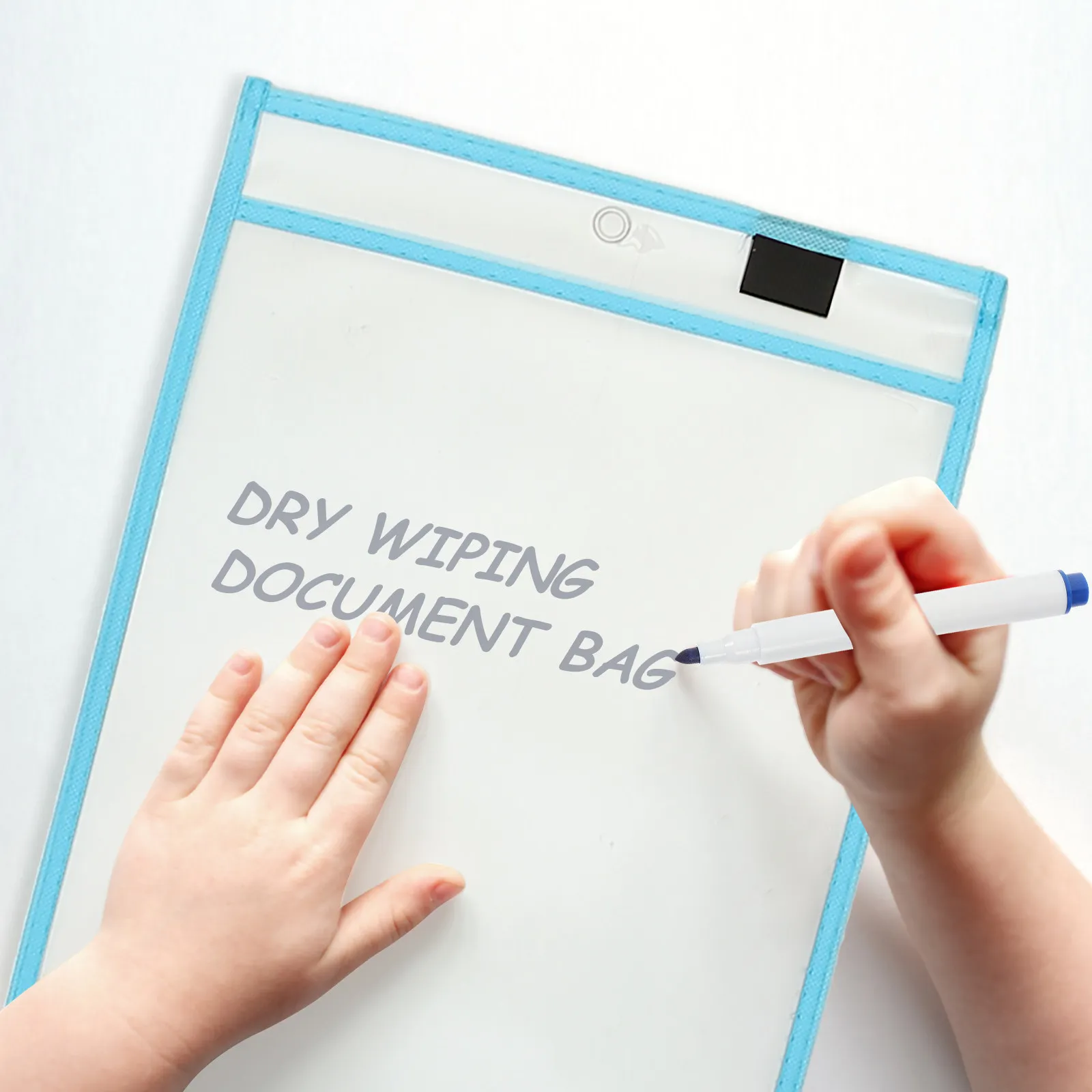 

Набор из 1 прозрачного многофункционального кармана-папки для сухого стирания, для рабочих листов, для ежедневного использования, прочный, износостойкий, легко чистится, для документов