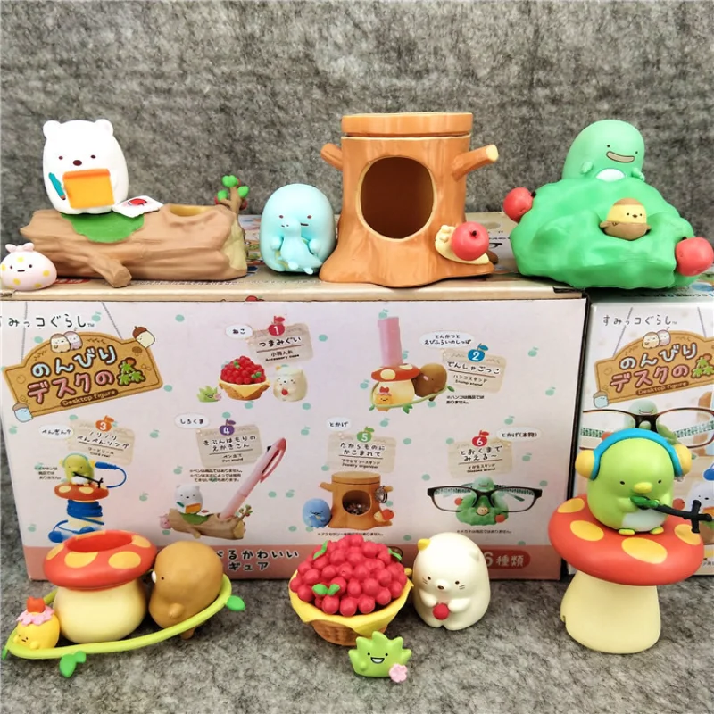 

Kawaii Sumikko Gurashi Vinyl Face Blind Box Cinema Scene Action Figure Ornaments for Kids Gifts