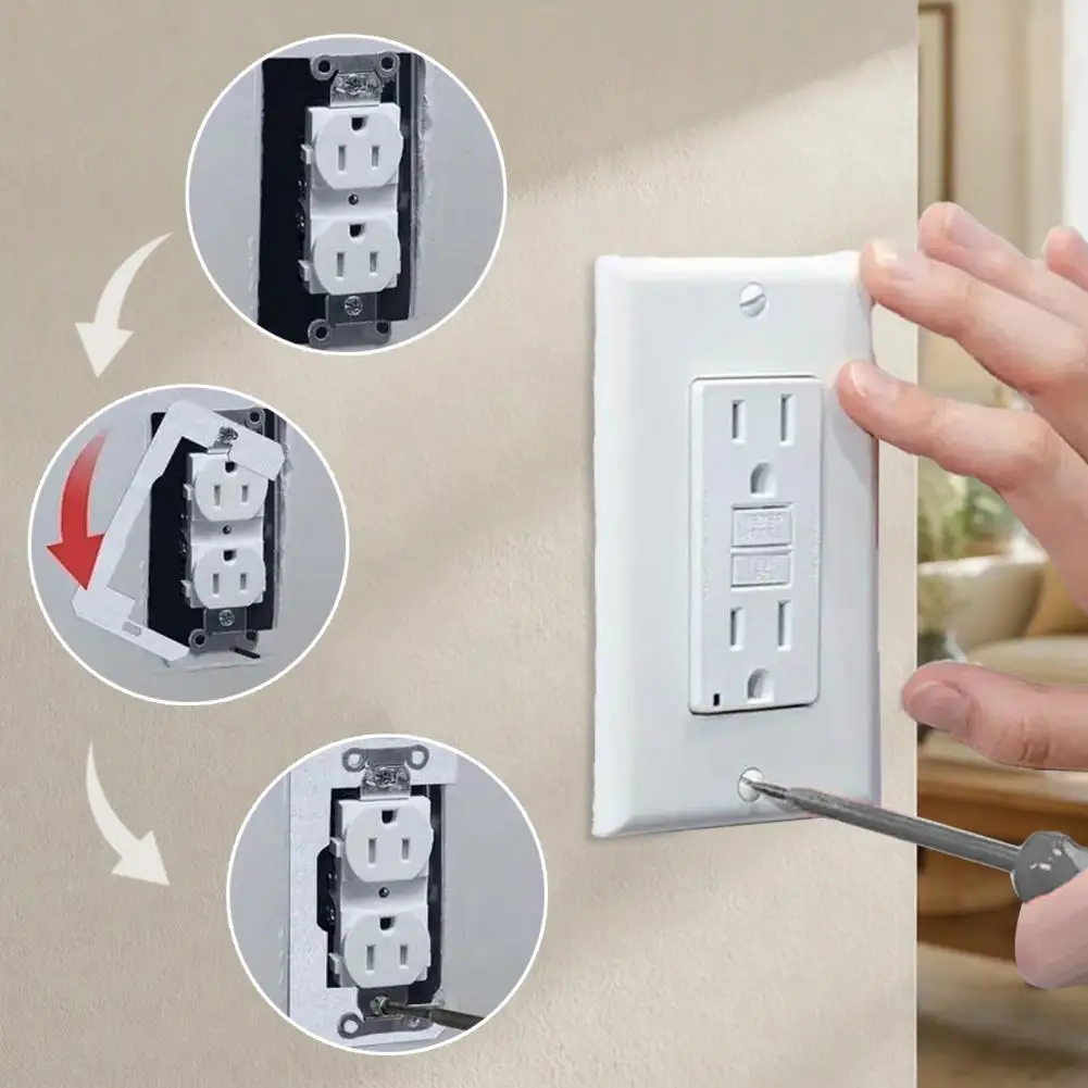 Flush Fit Device Plates 5/10/15/20/30pcs Galvanized Metal Wall Plate Spacers Electrical Outlet Plates Flush Fit Device Repair