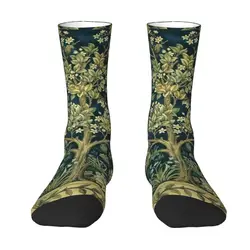 Cool Print Tree Of Life By William Morris Socks for Men Women Stretchy Summer Autumn Winter Floral Textile Pattern Crew Socks