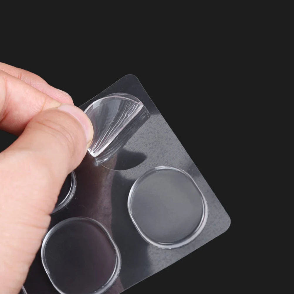 

6 Small Circle Silicone Pads High Heel Inserts Comfortable Foot Care Insoles Shock Absorption Anti Blister Plantar