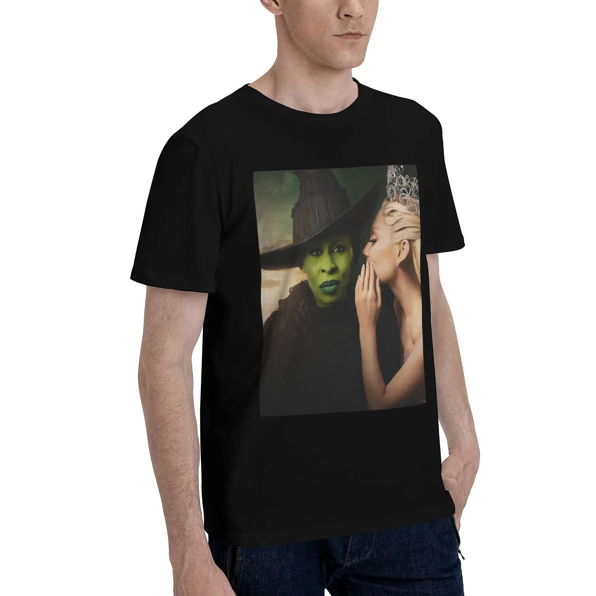 Wicked Movie Accessories Men Women T Shirts 100% Cotton Tee Printed Elphaba & Glinda T-shirt Clothing