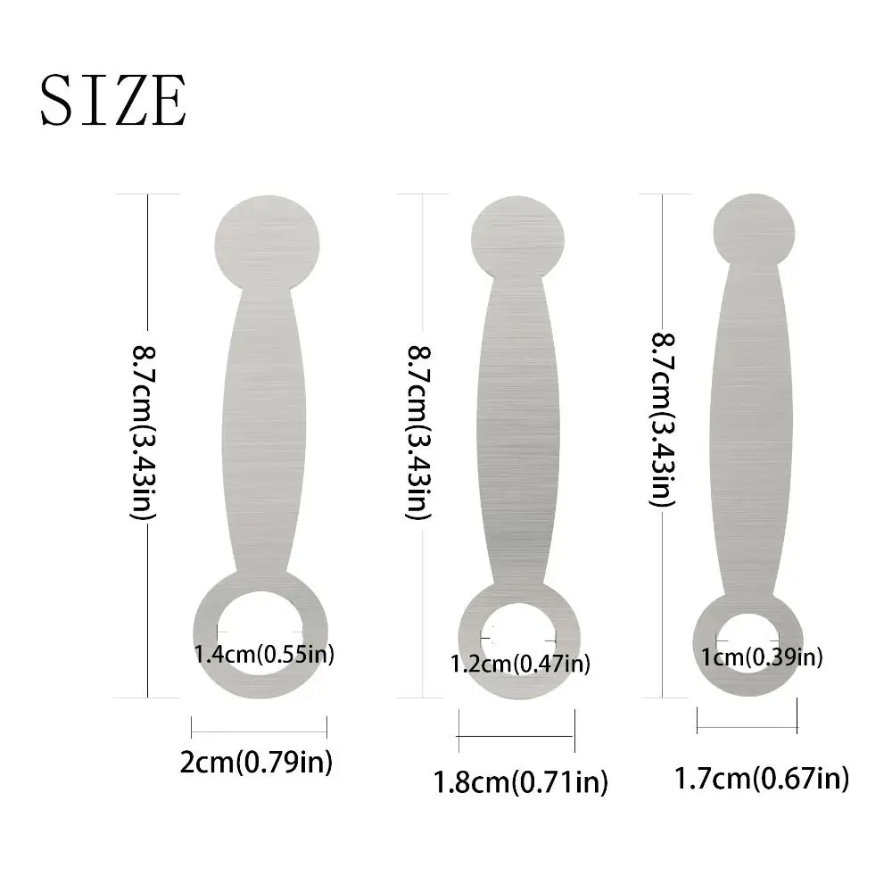 3Pcs Stainless Steel Flute Repair Tools Kit Wear-resistant Repair Tools Musical Instrument Wrench Rust-proof Durable