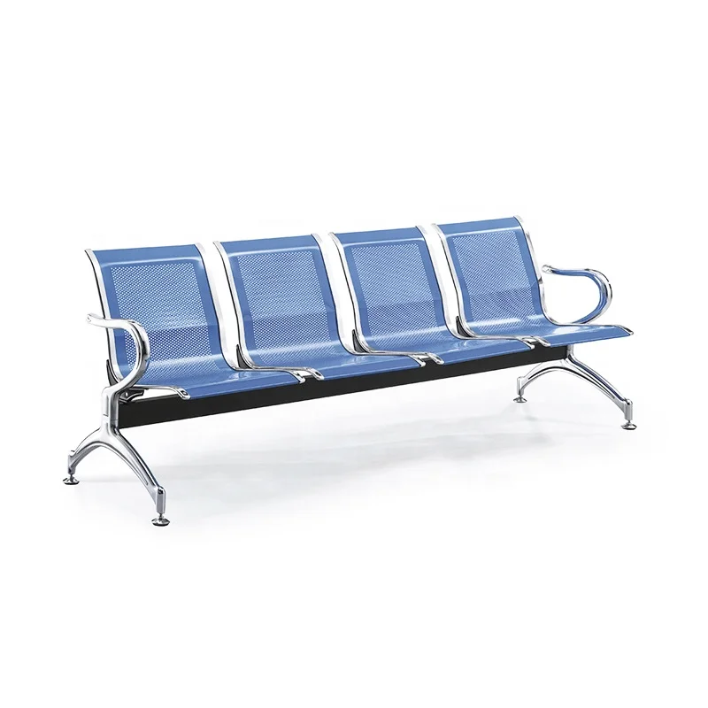 Goede kwaliteit moderne wachtstoelen ziekenhuis luchthaven metaal gemakkelijk schoon te maken stevig