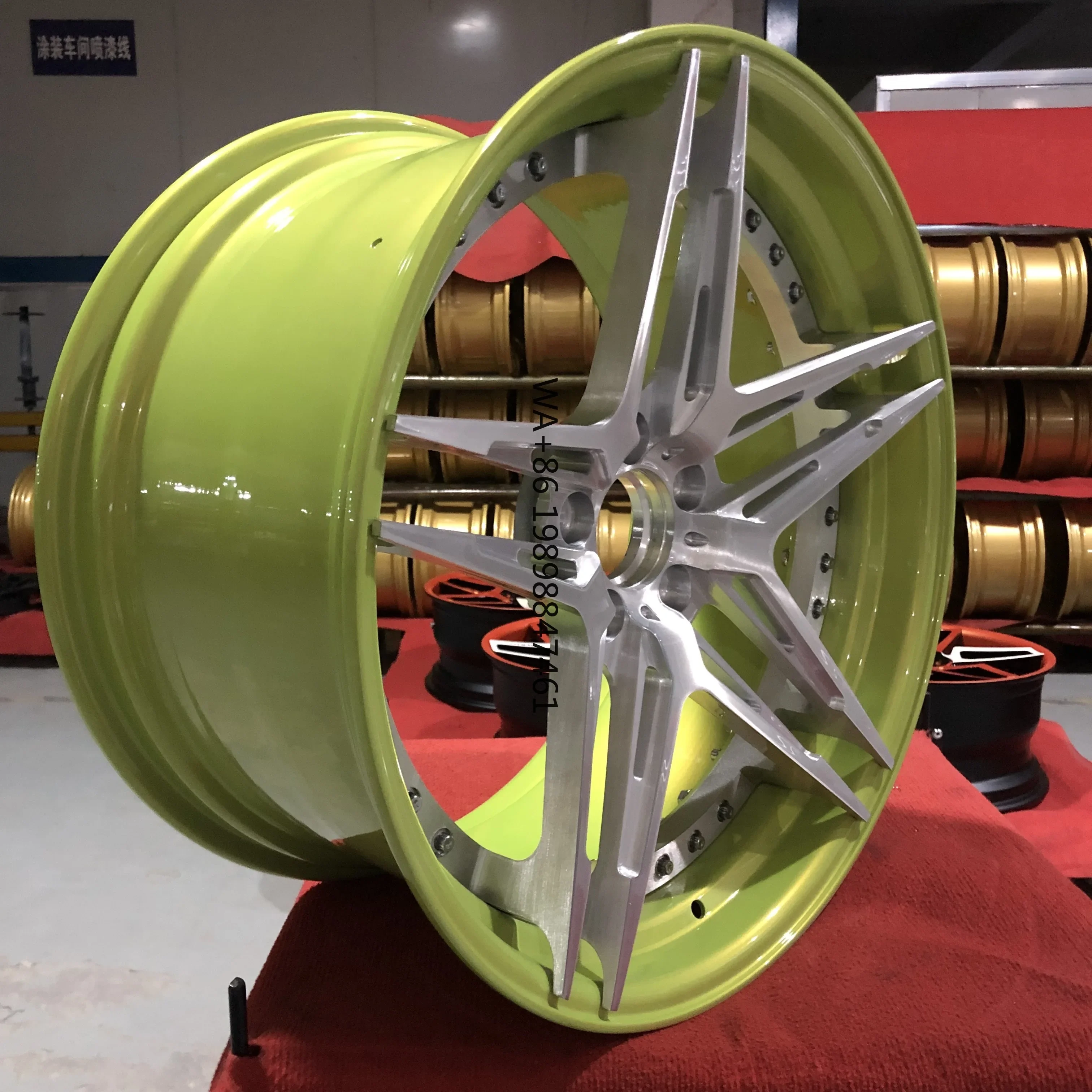 

2Pieces Multi Spoke 18 19 20 21 22 Inch 5x114.3 5x120 5x110 Sport Forged Wheels Rims for Mercedes Porsche Ferrari Alfa Romeo Bmw