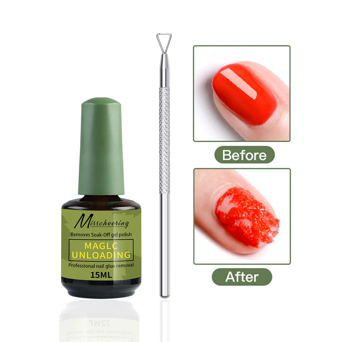 

Набор из 2-х средств для быстрого и легкого снятия гель-лака и полигеля без вреда для ногтей.