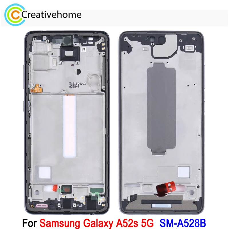 Front Housing LCD Frame For Samsung Galaxy A52s 5G SM-A528B LCD Display Frame Bezel Plate